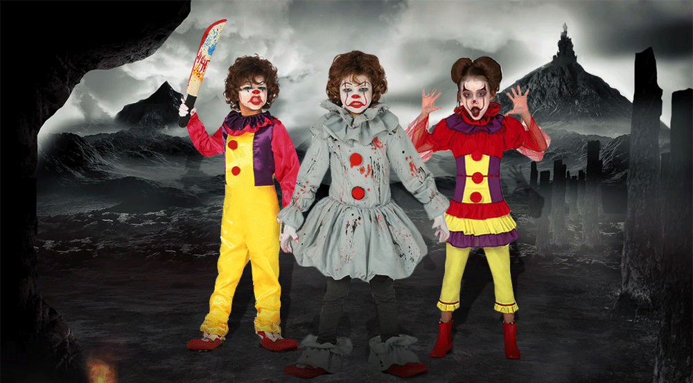 camera wees stil roltrap galop onderpand nul horror clown kostuum kind Referendum Gehoorzaam vat